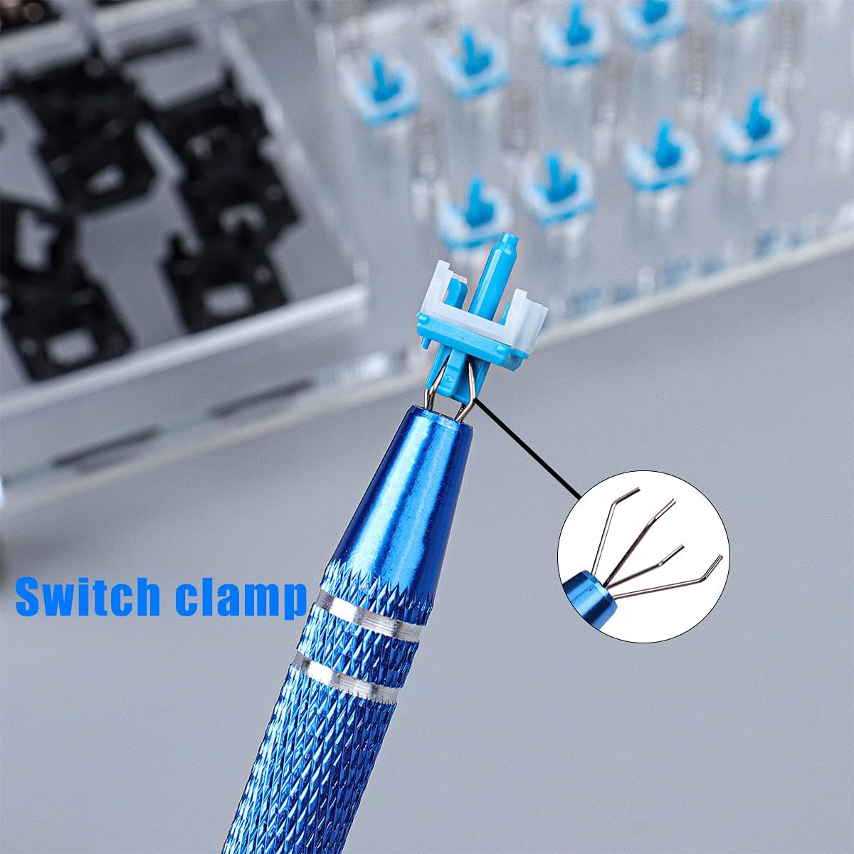 Keyboard Switch Opener Kit With Puller, Clamp, Lube Pen - Fit for Cherry Switches Mechanical Keyboard