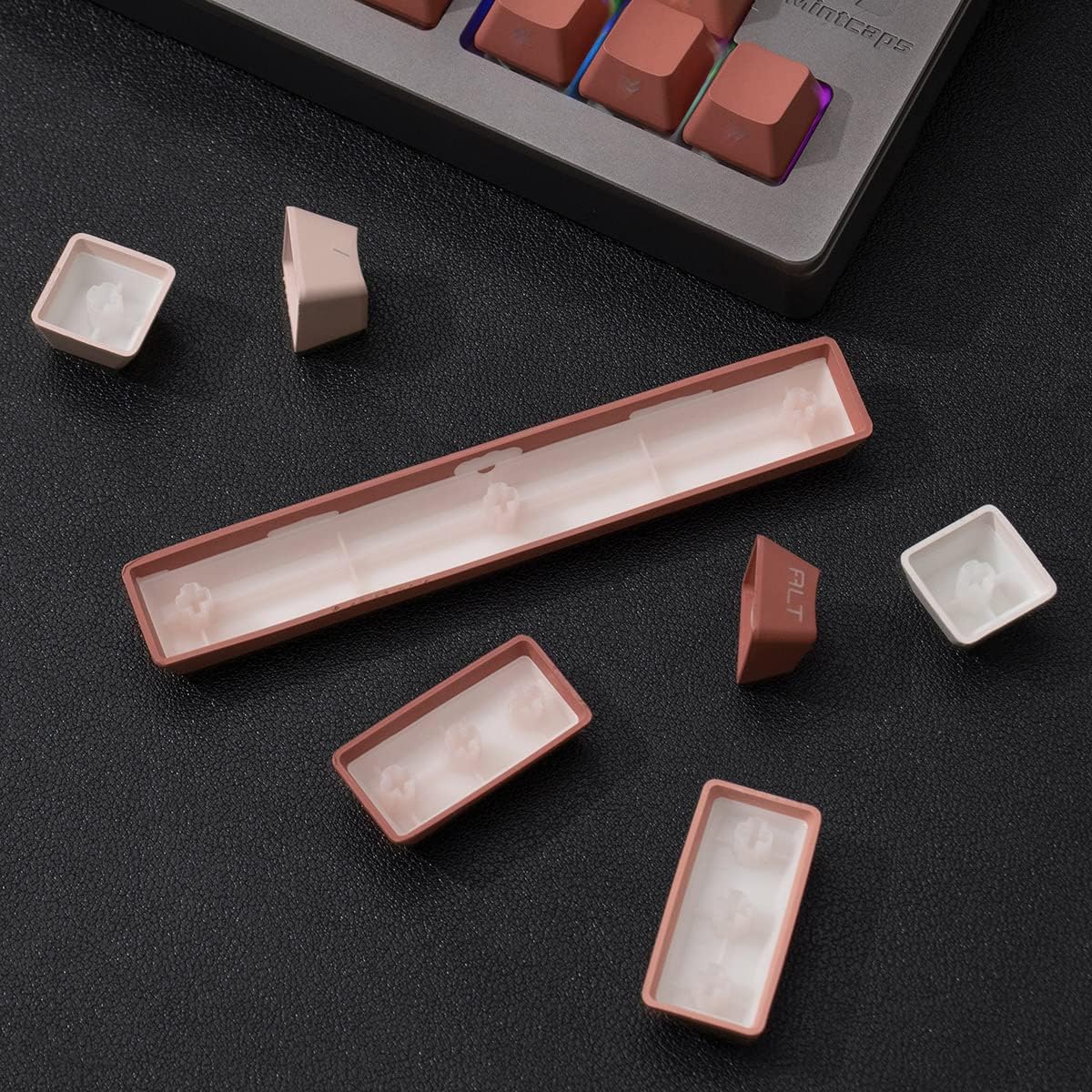 Side Printed Keycaps 134 Keys Custom Shine Through Keycaps OEM Profile Gradient Key caps Set for Cherry Mx Switches Mechanical Keyboard