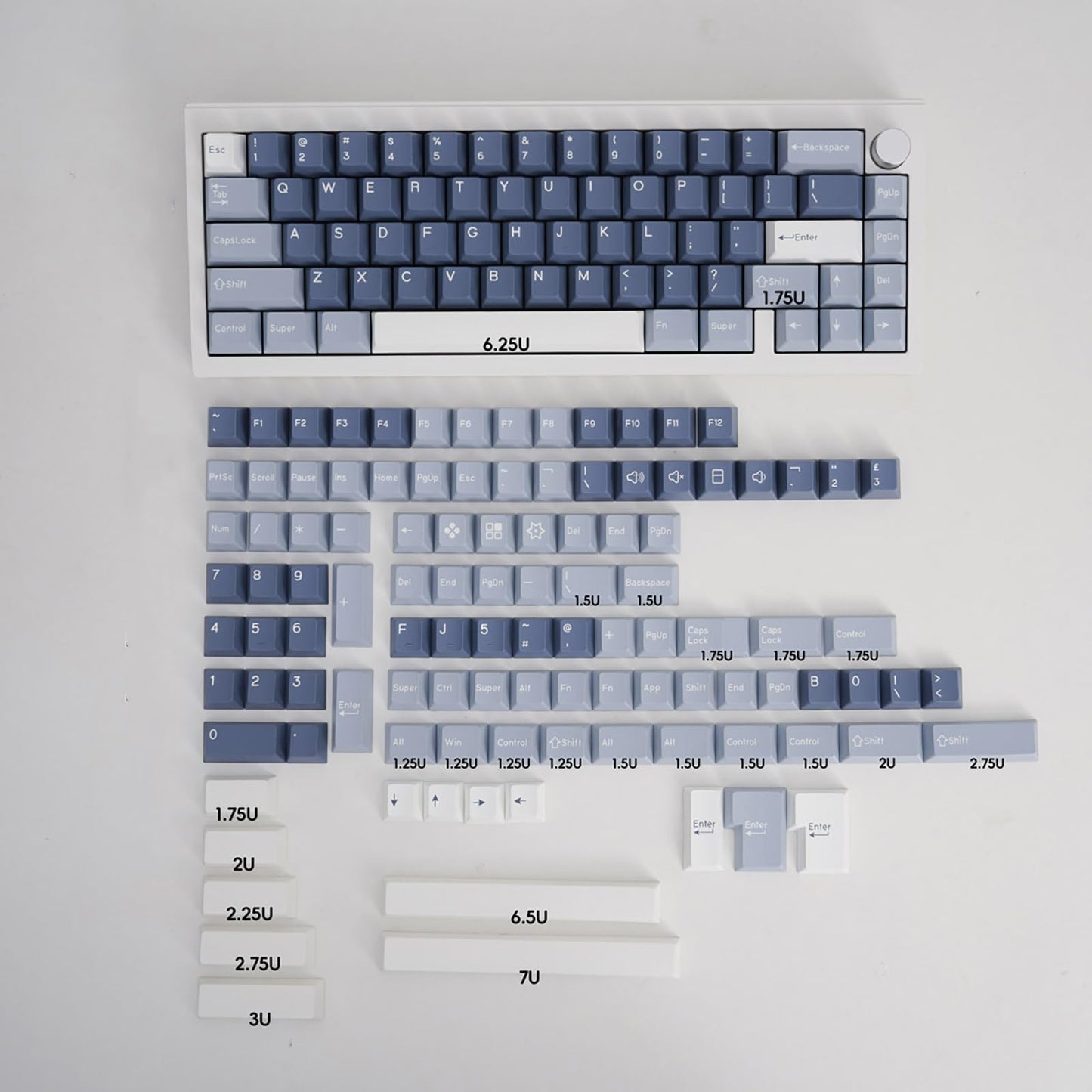 175 Keys PBT Doubleshot Keycaps Cherry Profile Shoko Keycap Set Fit for 60% 65% 75% 95% Cherry Mx Switches Mechanical Keyboard