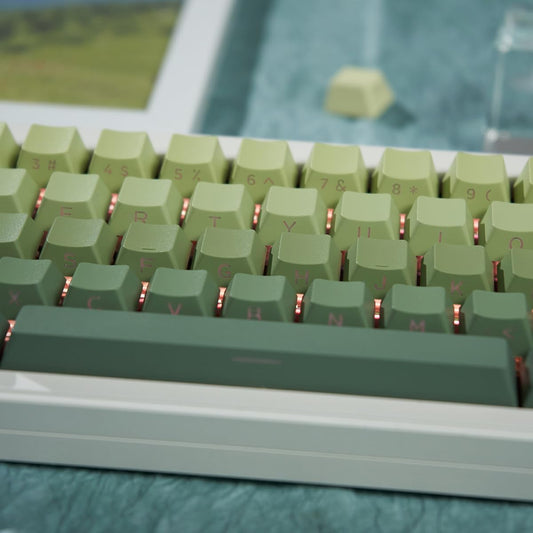 Side Print Keycaps 133 Keys Cherry Profile, PBTDoubleshot Gradient Keycap Set Fit for 60% 65% 95% Cherry Mx Switches Mechanical Keyboard