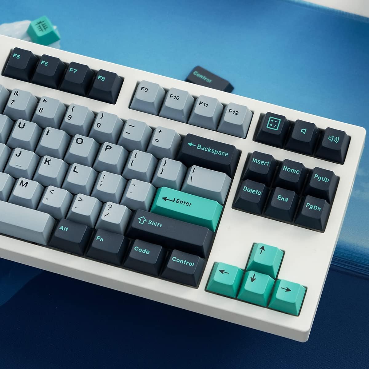 Hammerhead Light Keycaps 172 Keys Cherry Profile Double Shot Keycap Set Fit for Alice Keyboard 61/64/87/104/108 Cherry Mx Switches ISO ANSI Mechanical Keyboard