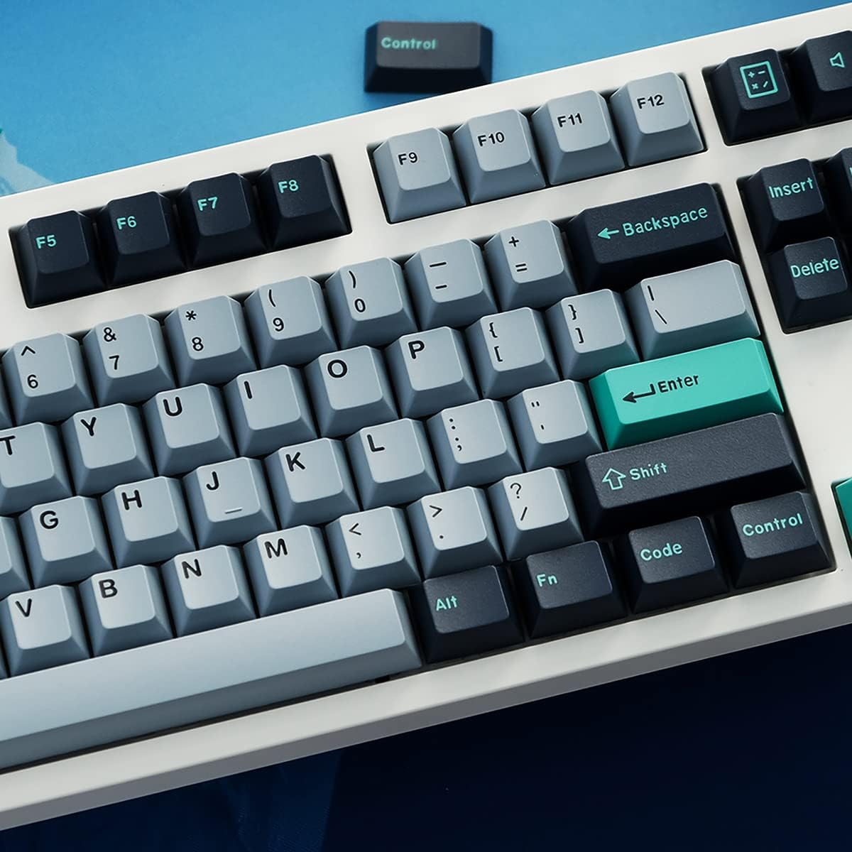 Hammerhead Light Keycaps 172 Keys Cherry Profile Double Shot Keycap Set Fit for Alice Keyboard 61/64/87/104/108 Cherry Mx Switches ISO ANSI Mechanical Keyboard
