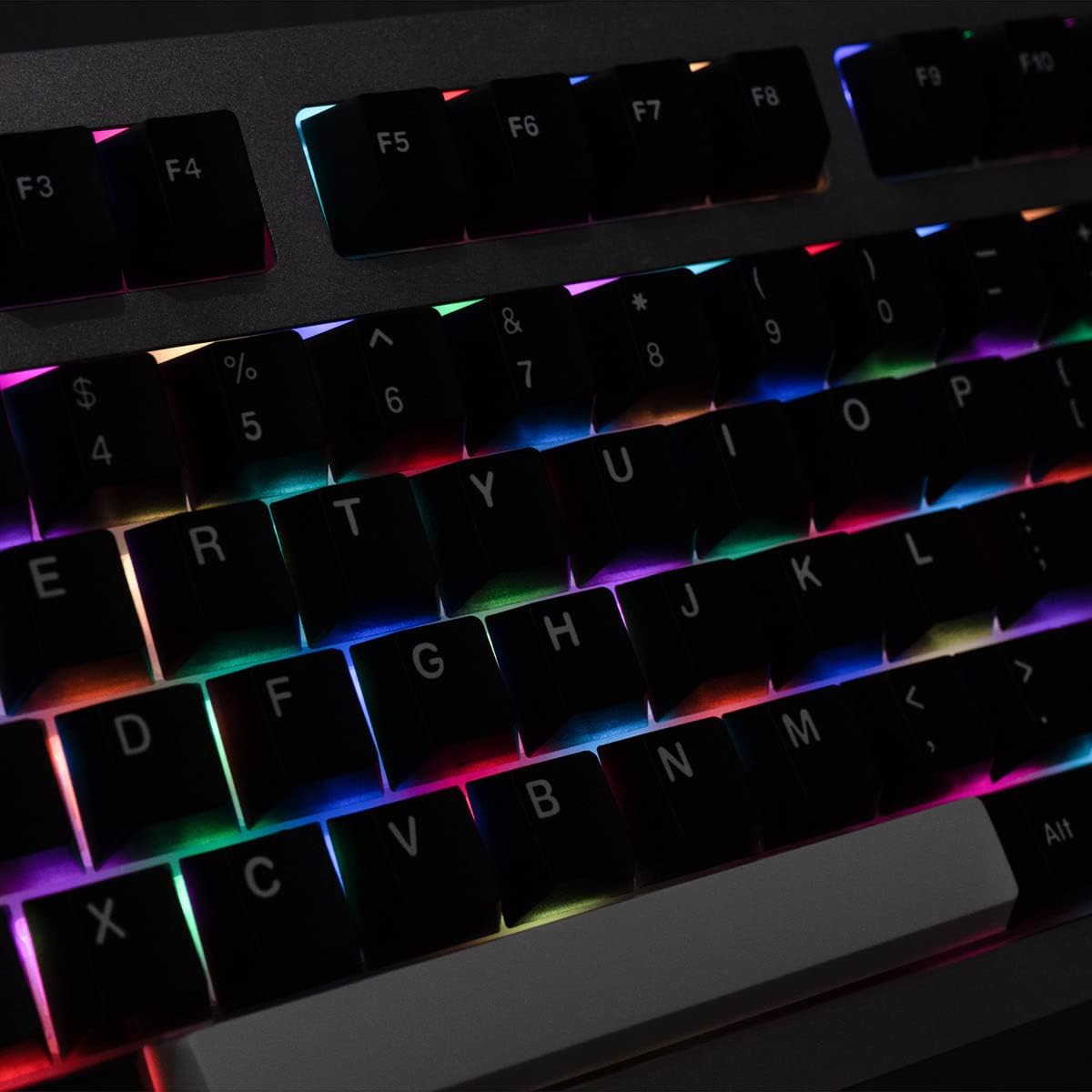 WOB Keycaps 172 Keys Cherry Profile Double Shot Keycaps Set Fit for 60% 65% 75% 95% ISO ANIS Mechanical Keyboard Cherry Mx Switches