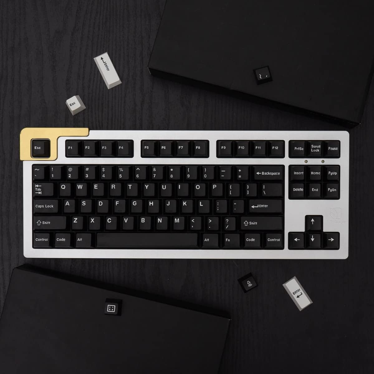 WOB Keycaps 172 Keys Cherry Profile Double Shot Keycaps Set Fit for 60% 65% 75% 95% ISO ANIS Mechanical Keyboard Cherry Mx Switches