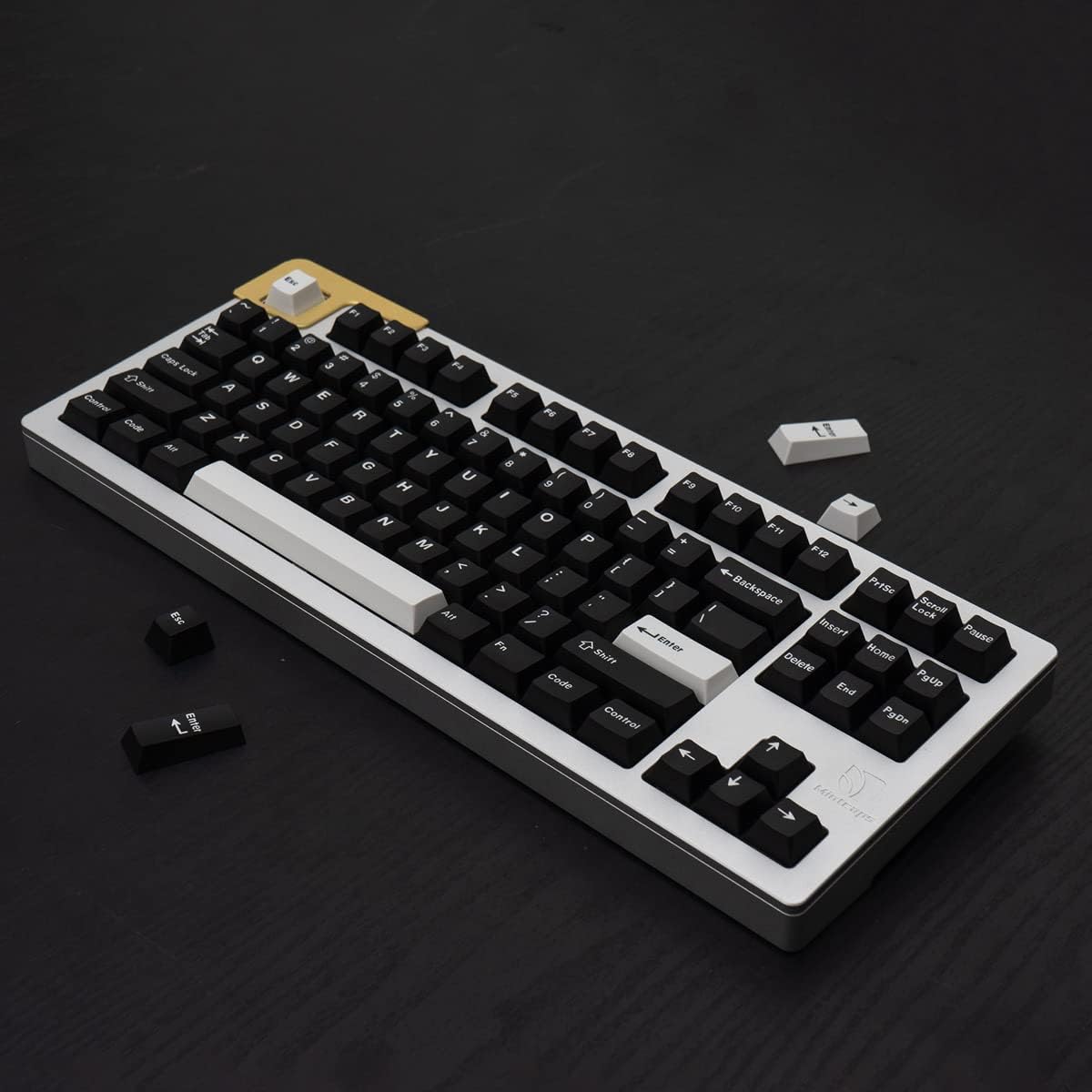 WOB Keycaps 172 Keys Cherry Profile Double Shot Keycaps Set Fit for 60% 65% 75% 95% ISO ANIS Mechanical Keyboard Cherry Mx Switches