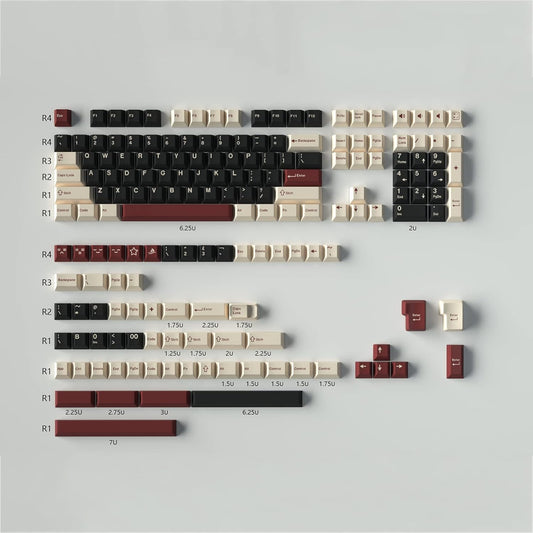 Sumgsn Keycaps 173 Keys Cherry Profile Doubleshot Rome Keycap Set Fit for Alice Keyboard 61/64/87/104/108 Cherry Mx Switches Mechanical Keyboard