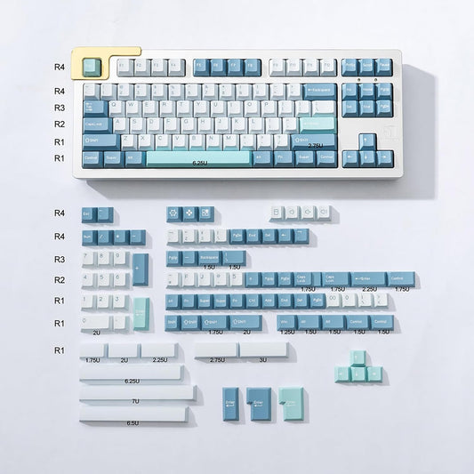 175 Keys PBT Doubleshot Keycaps Cherry Profile Shoko Keycap Set Fit for 60% 65% 75% 95% Cherry Mx Switches Mechanical Keyboard