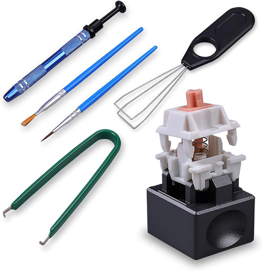 Keyboard Switch Opener Kit With Puller, Clamp, Lube Pen - Fit for Cherry Switches Mechanical Keyboard