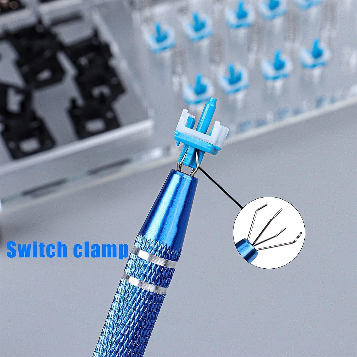 205G0 Keyboard Switches Lube Kit with Switch Opener Keycaps Puller Switch Puller Swith Clamp for Mechanical Keyboard Cherry Mx Switches