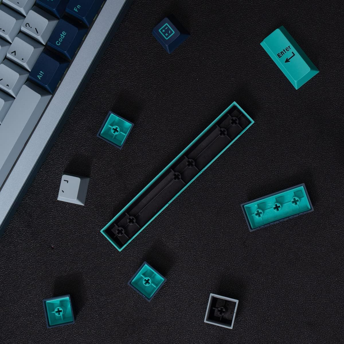 Hammerhead Light Keycaps 172 Keys Cherry Profile Double Shot Keycap Set Fit for Alice Keyboard 61/64/87/104/108 Cherry Mx Switches ISO ANSI Mechanical Keyboard